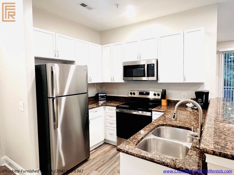 Updated Kitchen Furnished Condo Dilworth Charlotte Updated kitchen in furnished condo near Dilworth Charlotte NC