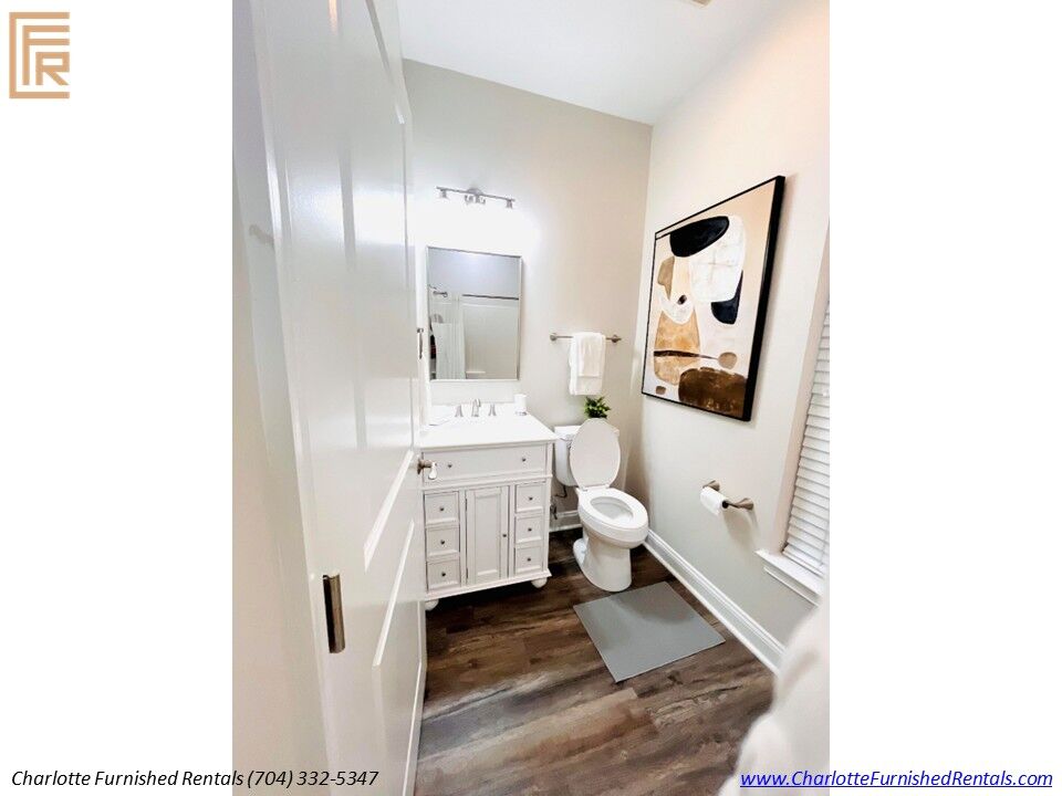 Bathroom Furnished Housing Midtown Charlotte Bathroom in furnished housing near Midtown Charlotte
