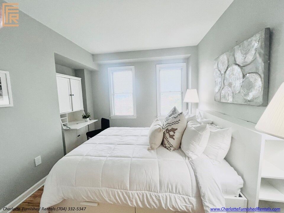 718-west-trade-unit-813-second-bedroom-with-workspace-uptown-charlotte Second bedroom with workspace at 718 West Trade Street Unit 813, a furnished rental in Uptown Charlotte