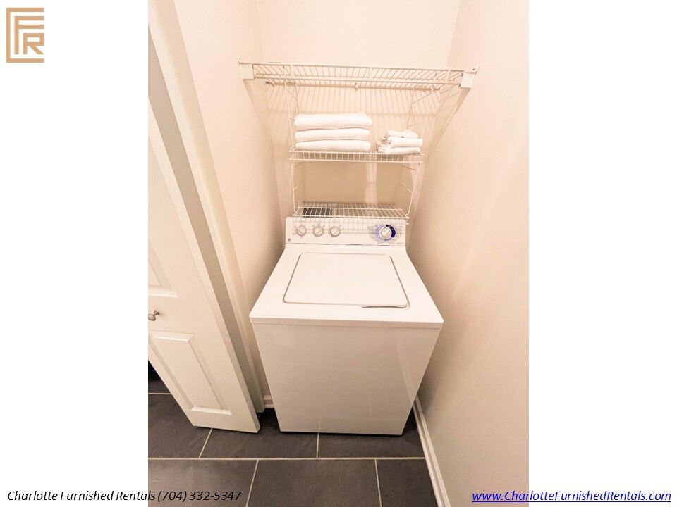 In-Unit Laundry | 2510 Cranbrook Lane Unit 20 In-unit washer and dryer at 2510 Cranbrook Lane Unit 20 Charlotte
