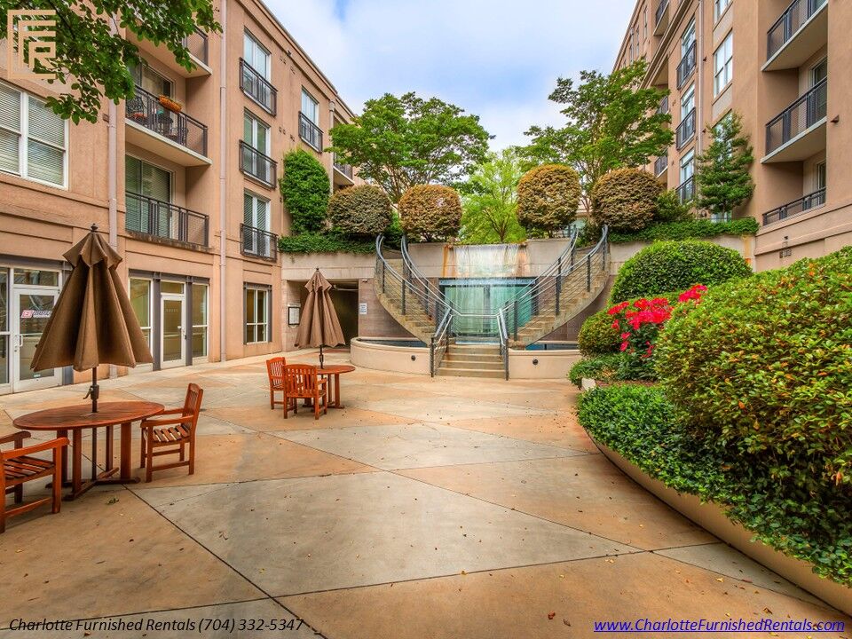 Courtyard 1315 East landscaped courtyard