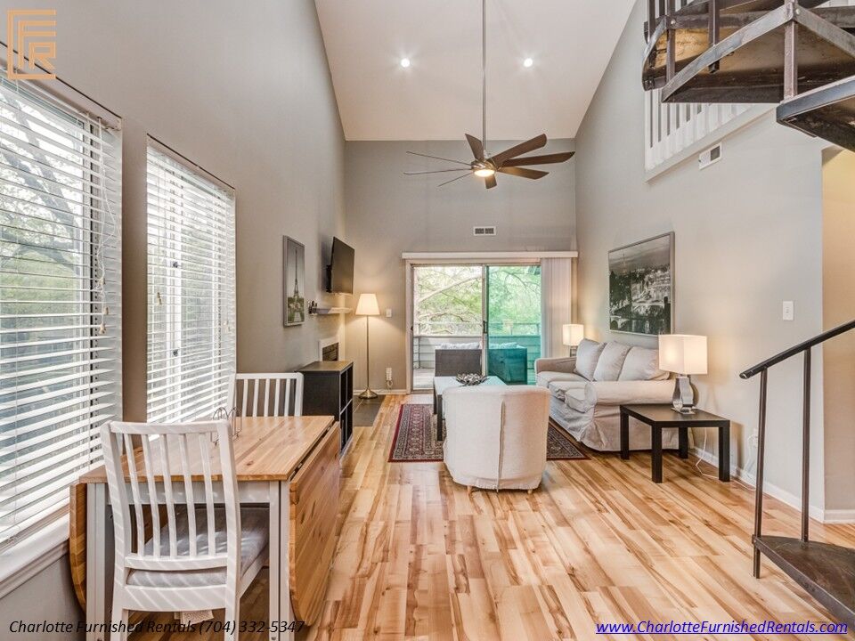 SouthPark furnished housing | stainless steel kitchen appliances SouthPark furnished housing with stainless steel kitchen appliances