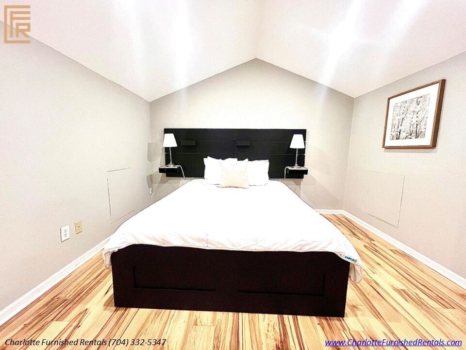 SouthPark furnished rental Charlotte | landscaped water view SouthPark furnished rental Charlotte with landscaped water view
